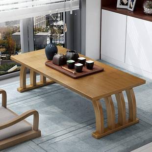 式飘窗矮小茶几榻榻日米简约窗台阳台OXG楠竹茶桌小桌地毯型桌子