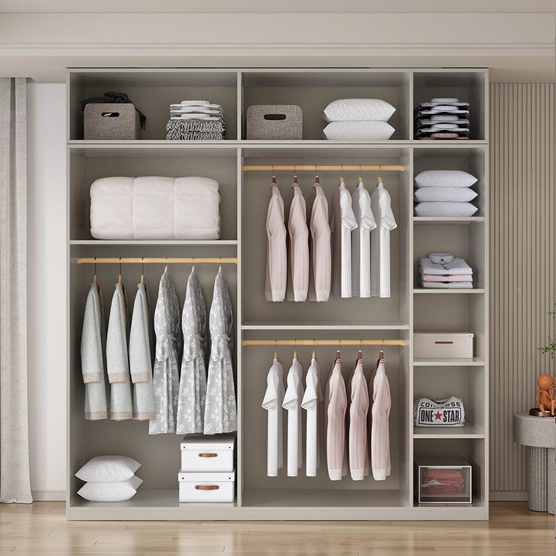 储4I衣简柜家卧室现代约物柜经济型实木收纳柜出租房小VOW户型用