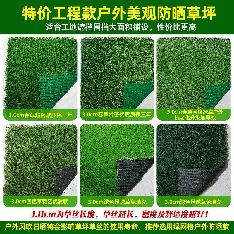 仿FIM真草坪垫子毯户园外装饰塑假绿植幼儿地人造料人工草皮围挡2