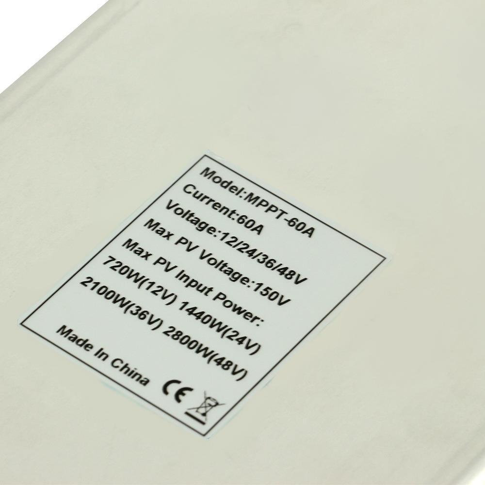 MPPT太能控制器WEJ6阳0A全自动充放电12V/2V/36V4/48V光伏发制电