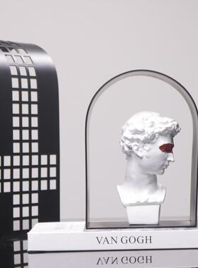 现代简约几金属创拱意门ONQ摆件客厅书房样板间何格摆设软装饰网