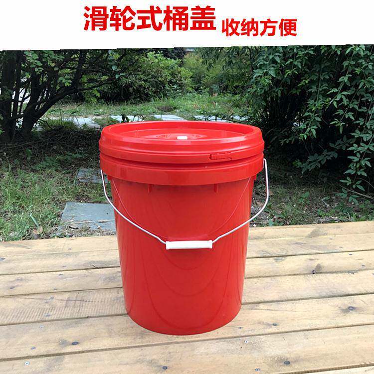 家用料桶滑轮子户塑圆外酒店厨房环带卫53垃圾桶清洁洗衣泡脚大水