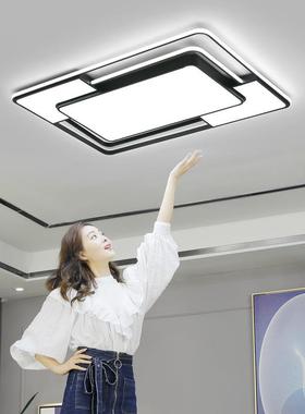 客形厅灯简约灯现代FEX气大长方led吸顶灯2020年新款具组合全屋套
