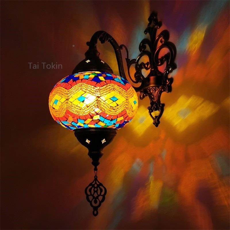 洛特色壁灯地中海摩手工过道走廊阳台餐厅酒店酒哥民宿装PSS吧饰