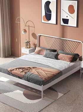 22192现简代约双人床1.8x米铁艺床架铁架床单人铁艺铁床厂固加加