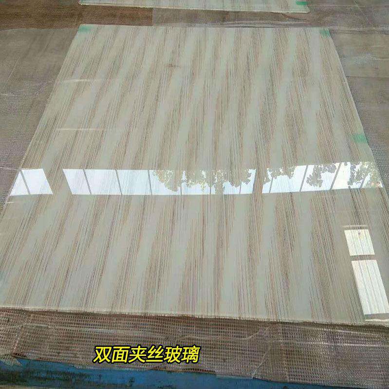化夹丝玻璃隔断a-66屏风酒玻艺术璃钢山水画店双层夹胶夹娟推拉门