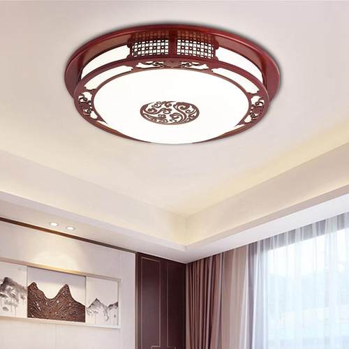 新中式13760顶灯实木客厅灯仿式古典现代中具中国风餐厅卧吸灯室