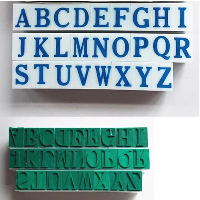 特大号字母组合拼接印章A-Z英文字母组合印批号编码印字高30mm