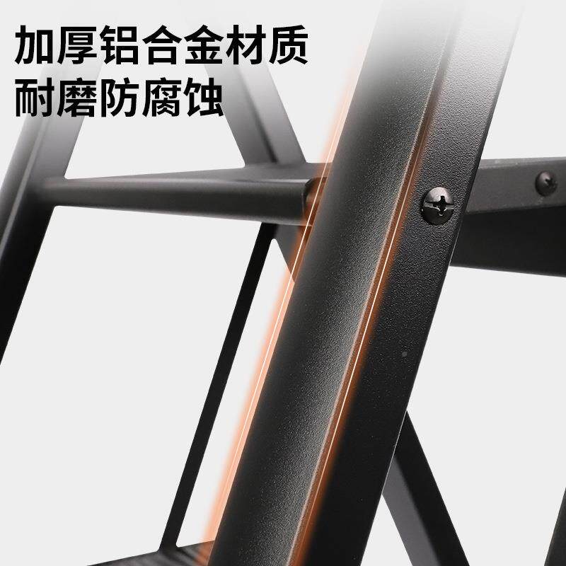 梯合子梯折叠家用铝人字拆叠加厚置物铝合金花架花架梯折叠可金折