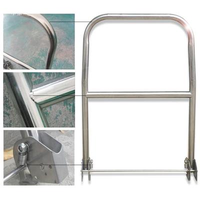 推扶锈钢平板车手车折叠手不搬运610车把手小推车推把拉车活动把