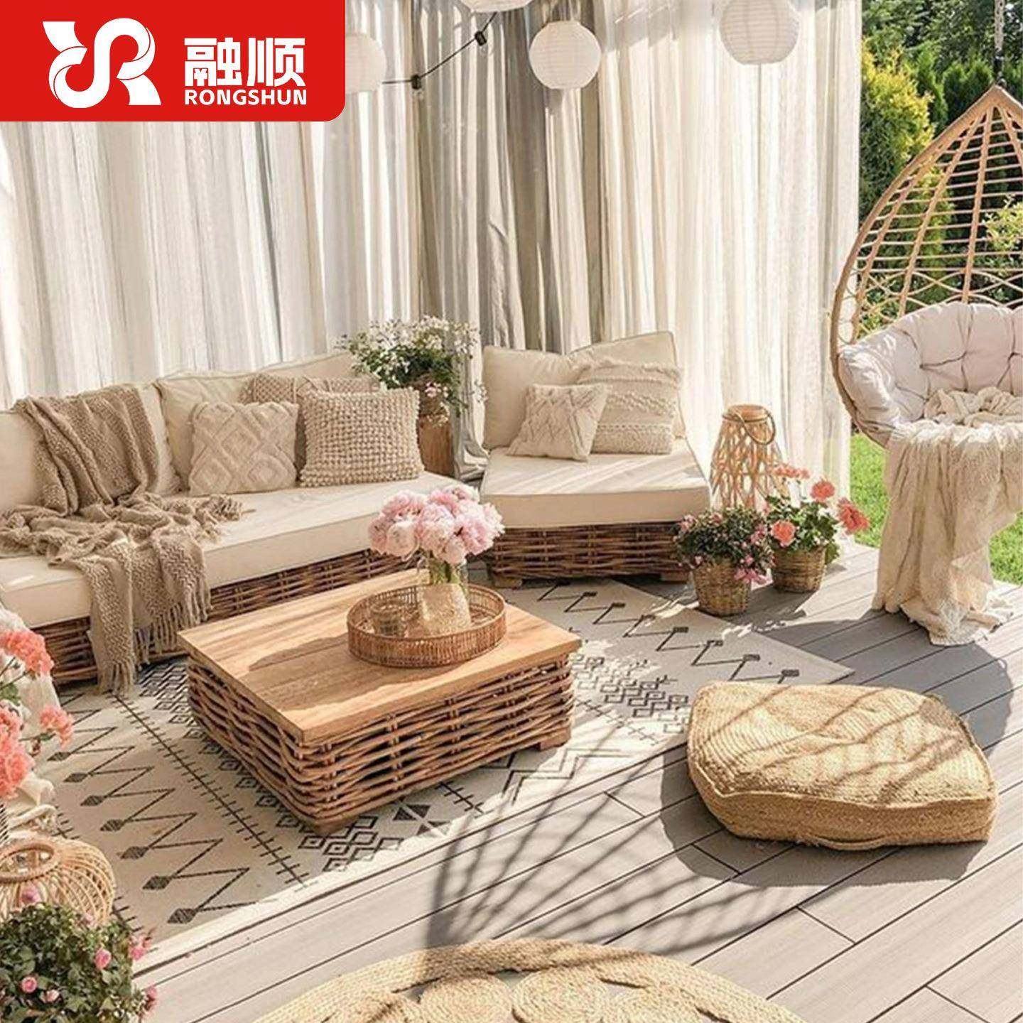 户外编发251212庭院休闲台民宿客藤厅双人藤椅室外沙花园露沙发茶,商业/办公家具,商用藤编家具,淘宝优惠券,粉丝福利购,淘宝优惠卷