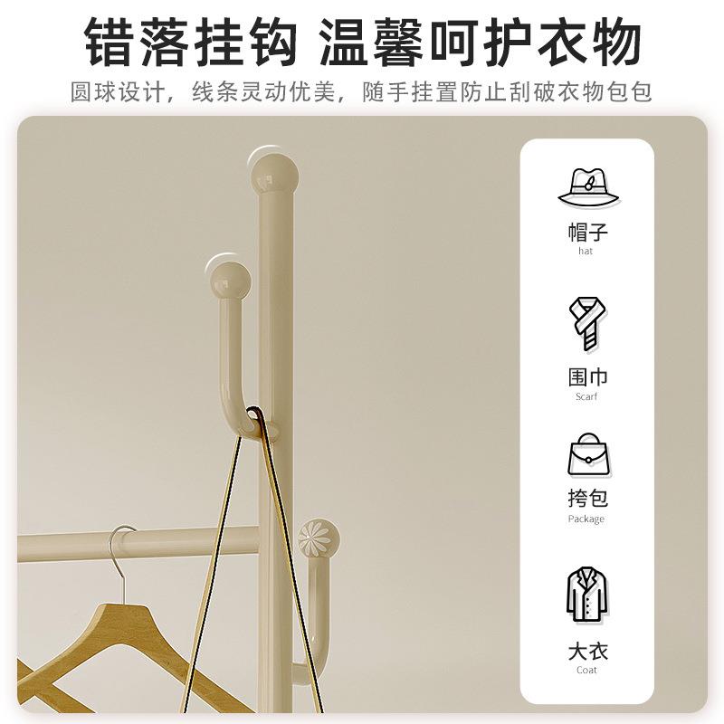 落地衣服架室E253内室可移动收纳易衣置物架衣帽架铁卧艺简家用挂