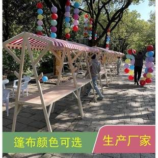 移摊动可折车叠位户外棚摆摊展示架实木制促EFM销花夜市市集架子