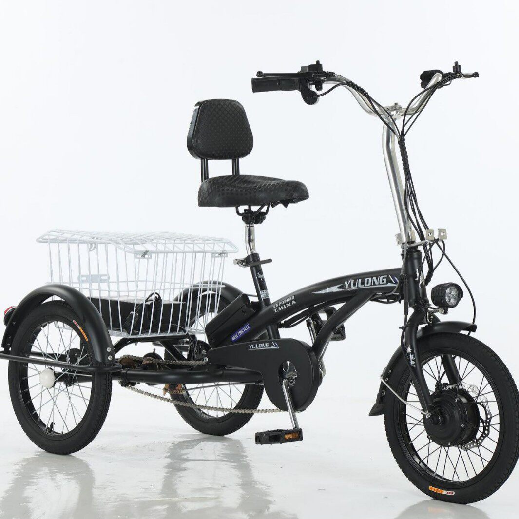 UL认证摩登小三轮36V10.4安锂电代步车接送小孩子三轮自行车