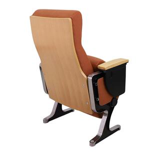 礼堂椅多板实木26095配件带书写排板座椅铝合金招投标安层装椅配