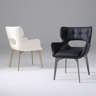 意简式极轻奢背GCY01餐椅家用靠椅餐桌餐椅不锈钢厅凳子不锈钢餐