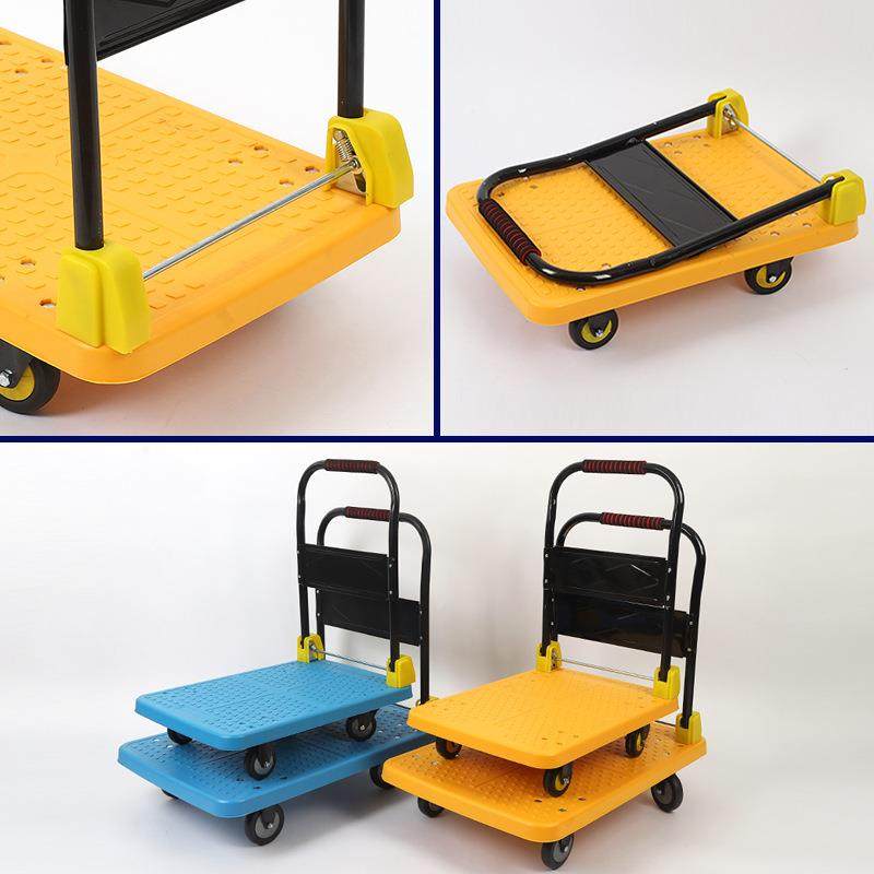 吹塑静手推搬库车折叠拉货车仓周转653静音小推车工具运平板车音,商业/办公家具,平板手推车/工具车/爬楼机,淘宝优惠券,粉丝福利购,淘宝优惠卷