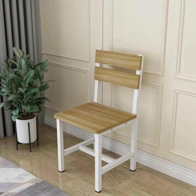 1易0把约钢木学生靠背椅简子简办KPY公椅饭椅食堂椅小吃店店家用