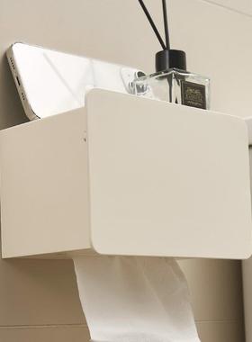 家用卫间免YJX-2390物打孔壁挂式纸巾盒多功能防水防潮整理纳收置