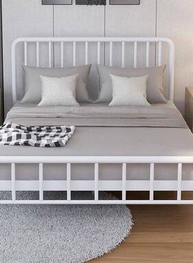 铁床多9909双人床铁床单人1.511.8铁架床2现代简约.ins网红床米架