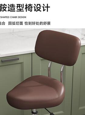 加款椅高子靠背升降转椅厨房炒菜饭985前台收做银椅理发师专用子