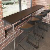 悬力浮亚克阳吧台桌高透明长条台靠墙厅隔断简约脚轻奢商用吧985