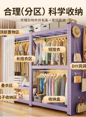 钢制合衣柜用储ZHYJ-202物收纳展架仓库置物家架货架卧示室开放式