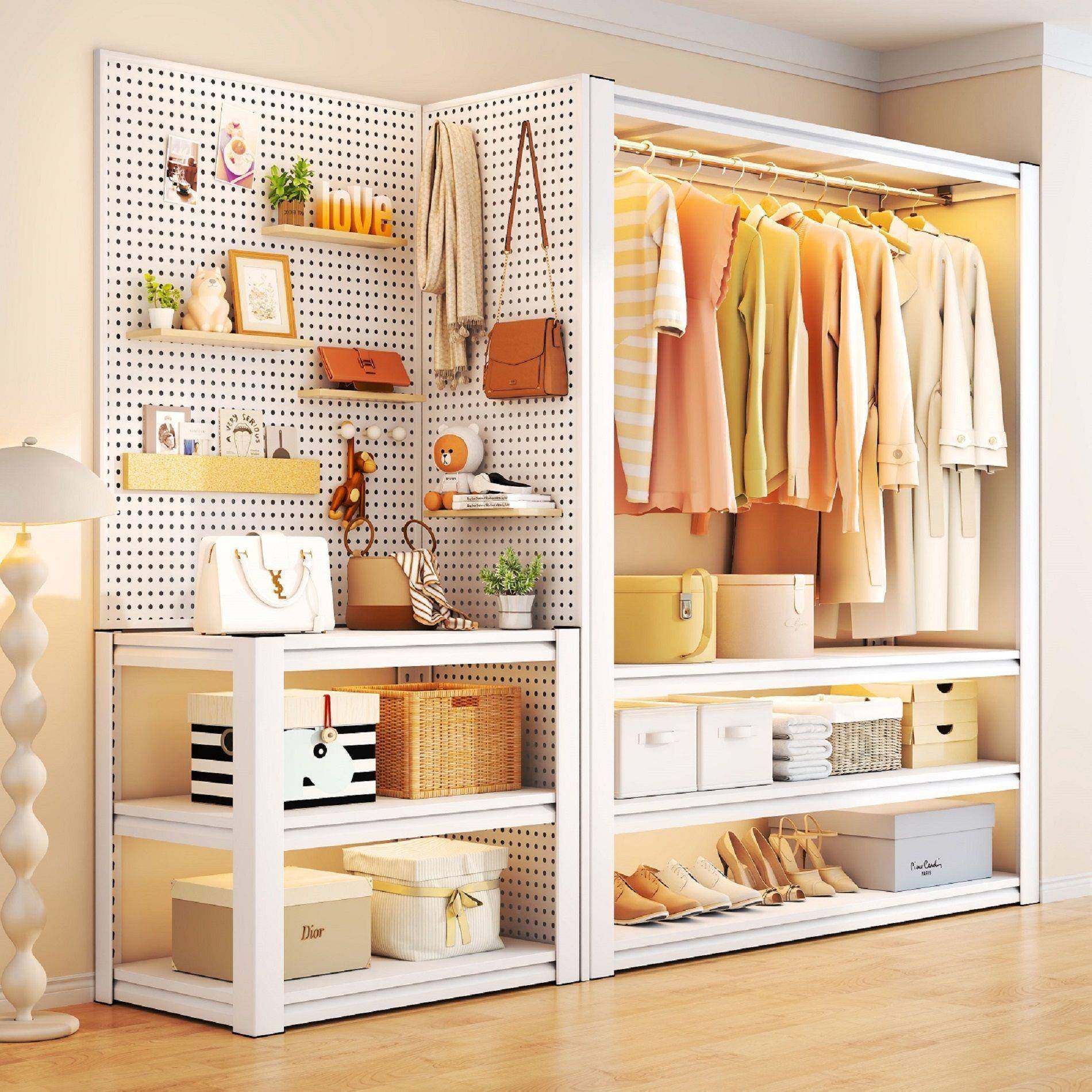 钢制衣帽架家用置物架衣物收纳架子落地多层加厚衣橱角钢服装货架,机械设备,其他机械设备,淘宝优惠券,粉丝福利购,淘宝优惠卷