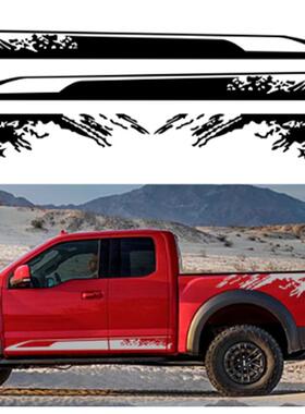 适用于福特猛禽F-150侧裙车贴改装个性贴纸拉花贴A410
