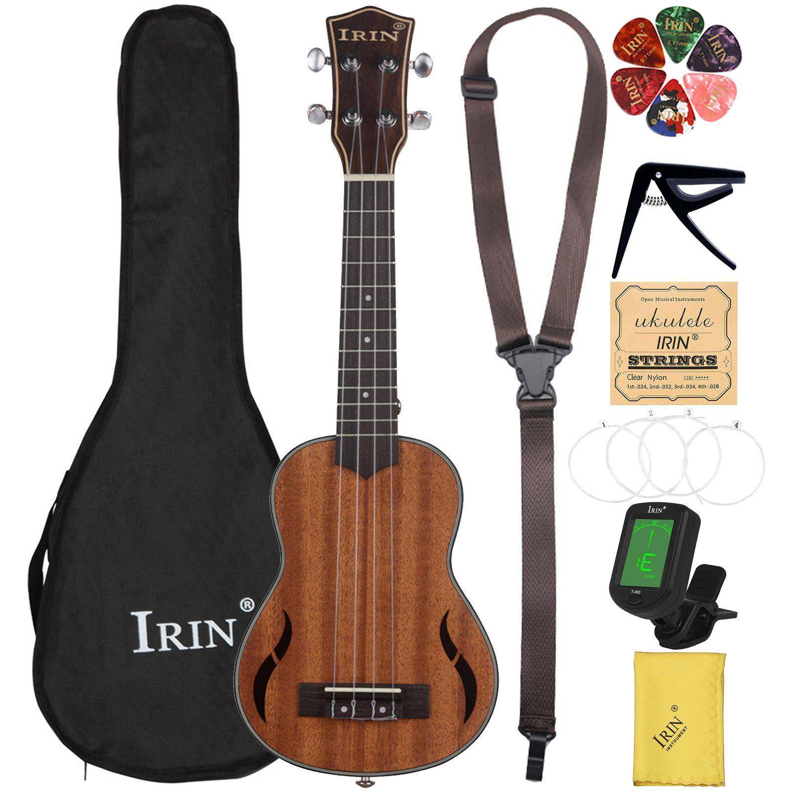 21寸尤克里里套装ukulele乌克丽丽夏威夷四弦琴4弦小吉他