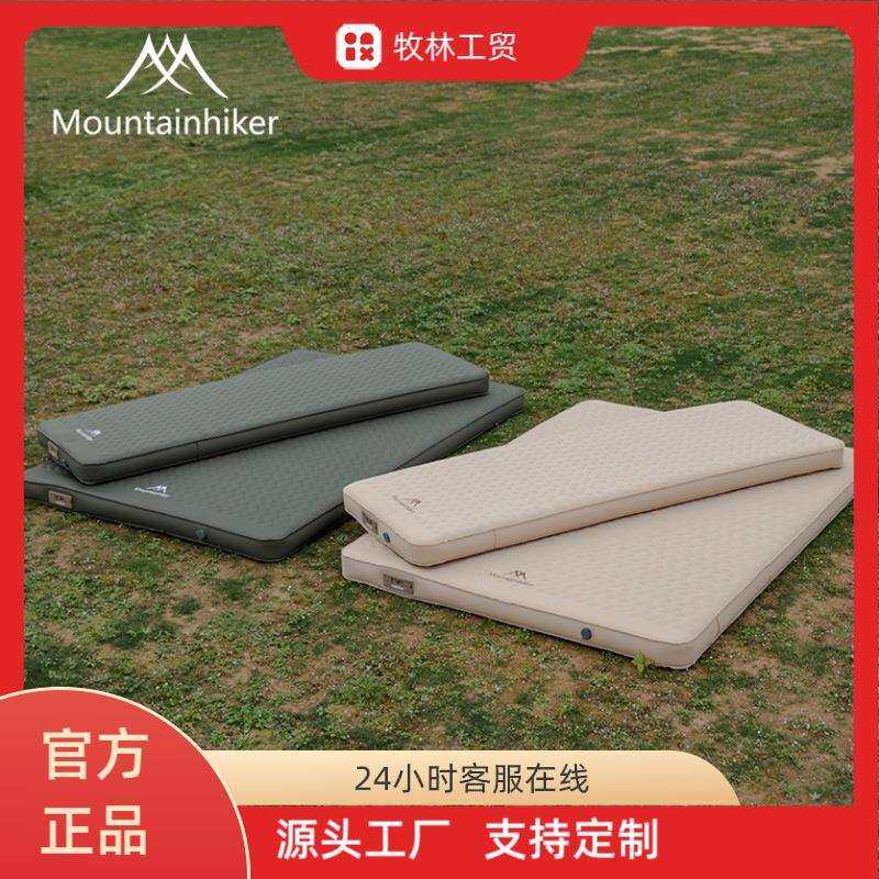山之客户外露营家用简易带泵奶酪气垫露营床垫快速充气折叠床垫