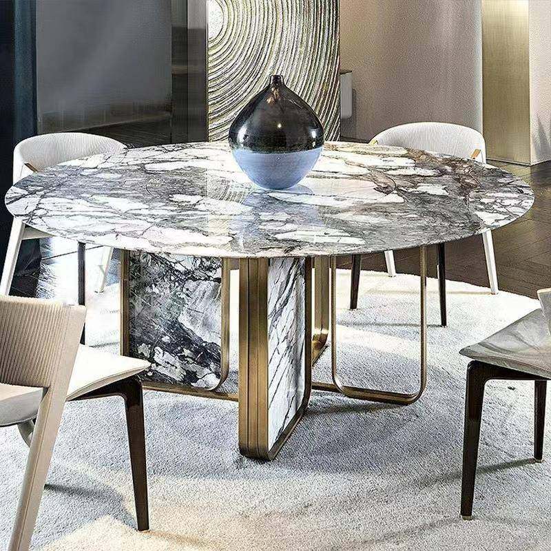 轻奢岩板餐桌家用小户型圆桌现代简约圆形餐台,收纳整理,烫衣板及配件,淘宝优惠券,粉丝福利购,淘宝优惠卷