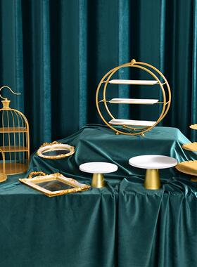 欧式品TB-64157台摆件展示架心婚庆甜点冷餐茶歇蛋糕架甜子摆台午