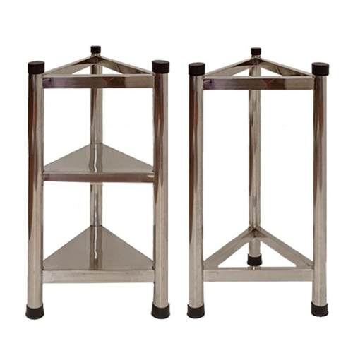 加厚不锈钢砧板架落地圆形菜墩架商用砍骨架三角架厨房菜直销