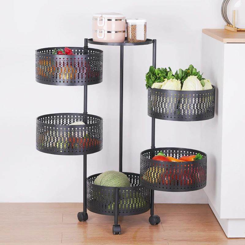 北欧铁艺厨房旋转置物架免安装圆框多层储物架可旋转移动收纳架,机械设备,其他机械设备,淘宝优惠券,粉丝福利购,淘宝优惠卷