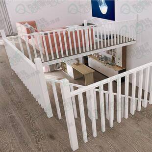 实木楼梯护栏扶手立柱烤漆简易原木简约现代M7款90*90*1200大柱