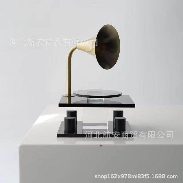 现代简约创意水晶留声机样板房售楼处桌面玄关水晶工艺品摆件饰品,纺织面料/辅料/配套,纺织机械配件,淘宝优惠券,粉丝福利购,淘宝优惠卷