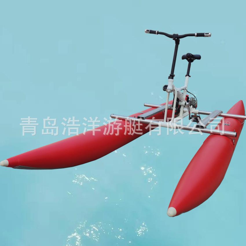 充气单人款河流、湖泊、游乐园水上娱乐设备水上自行车多颜色可选