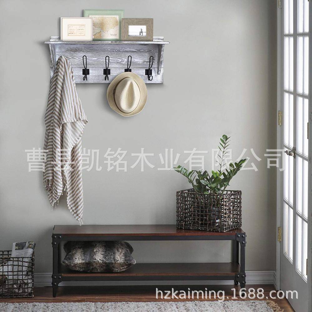 欧式衣挂置物架字客厅卧室阳台置物架直销实木铁艺置物架