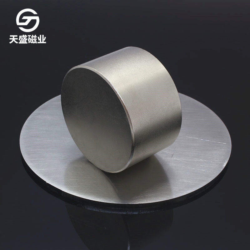 D50*30磁霸圆形吸铁石镀镍防锈N52耐高温D50×30磁铁现货现货