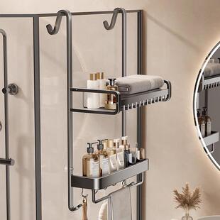 浴室置物架浴巾架毛巾架淋浴房挂篮悬挂式卫生间收纳架子挂架神器