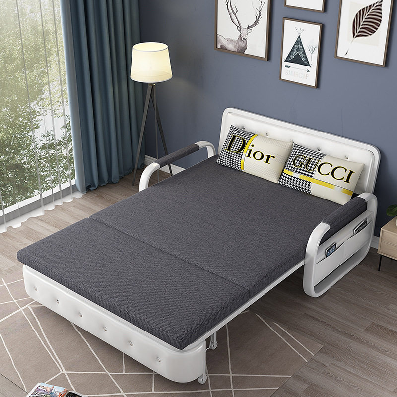 厂家批发sofabed折叠沙发床布艺多功能小户型双人两用储物沙发床