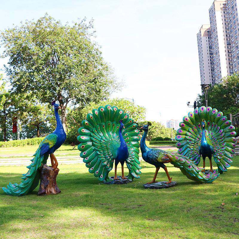 户外玻璃钢仿真开屏孔雀雕塑公园景区草坪售楼处鸟类景观小品摆件,机械设备,其他机械设备,淘宝优惠券,粉丝福利购,淘宝优惠卷