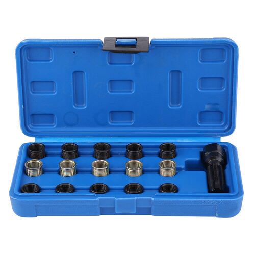 14mm火花塞攻丝16件套M14*1.25火花塞孔螺纹维修工具