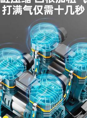 无KYJ-1990空油空压机静音气泵工业高级气便压缩机小型220V携木工