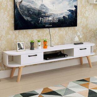 视家用实木电视腿机现代CEV简约式电柜小户型窄小超窄电柜视柜厂