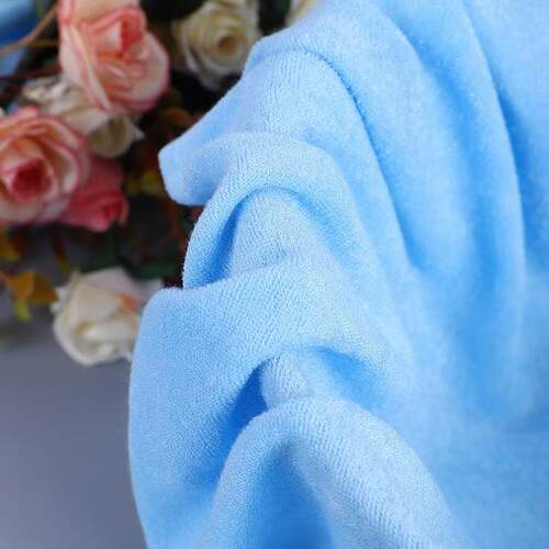 80%竹纤维20%巾DWC涤纶单料面毛巾布纬编口水面复可合尿垫布