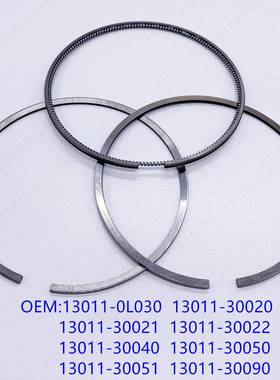 适用TOYOTA1KD-FTV活塞环REV013011-0L030VIGOPISTONRING