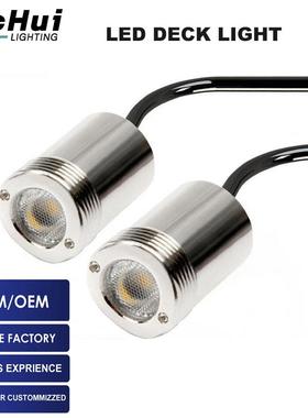 18mm1W高亮不锈钢LED偏光弧形扶手灯楼梯扶手灯亮化护栏管灯