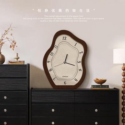 中古风桌面时钟复古创意座钟新款玄关钟表挂墙客厅玄关摆件钟
